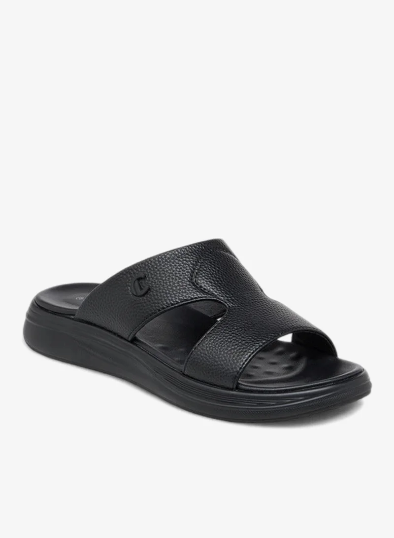 Le Confort Men Cutout Detail Slip-On Comfort Sandals