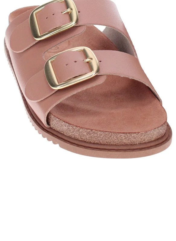 Beira Rio  Beira Rio Ladies Flat Sandals Nude | Made In Brazil for Women | Best Price UAE