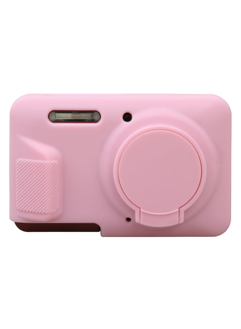 Silicone Case for KODAK PIXPRO FZ55 Digital Camera Soft Lightweight Protective Case Cover with Removable Lens Cover for KODAK FZ55 Accessories (Pink) - Image 3