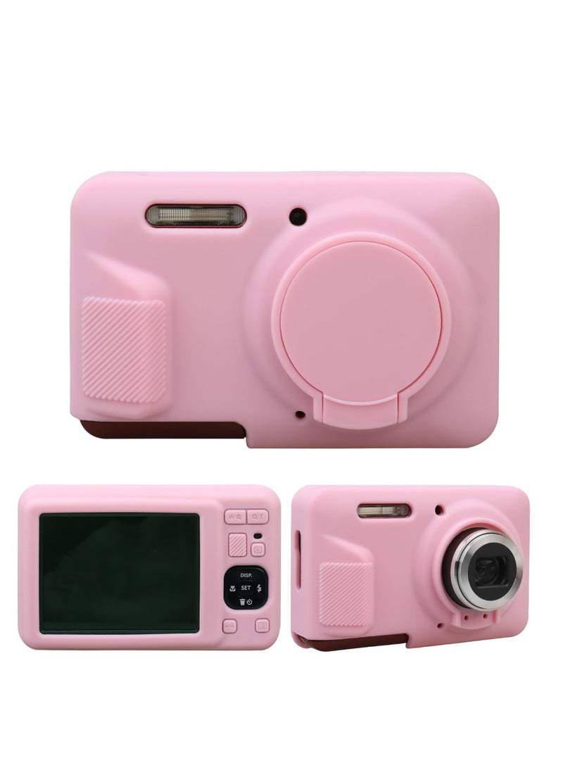 Silicone Case for KODAK PIXPRO FZ55 Digital Camera Soft Lightweight Protective Case Cover with Removable Lens Cover for KODAK FZ55 Accessories (Pink) - Image 4