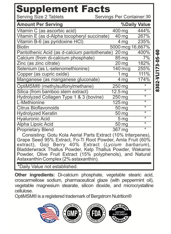 Aidplus Hair, Skin & Nails – 60 Tablets - Image 2