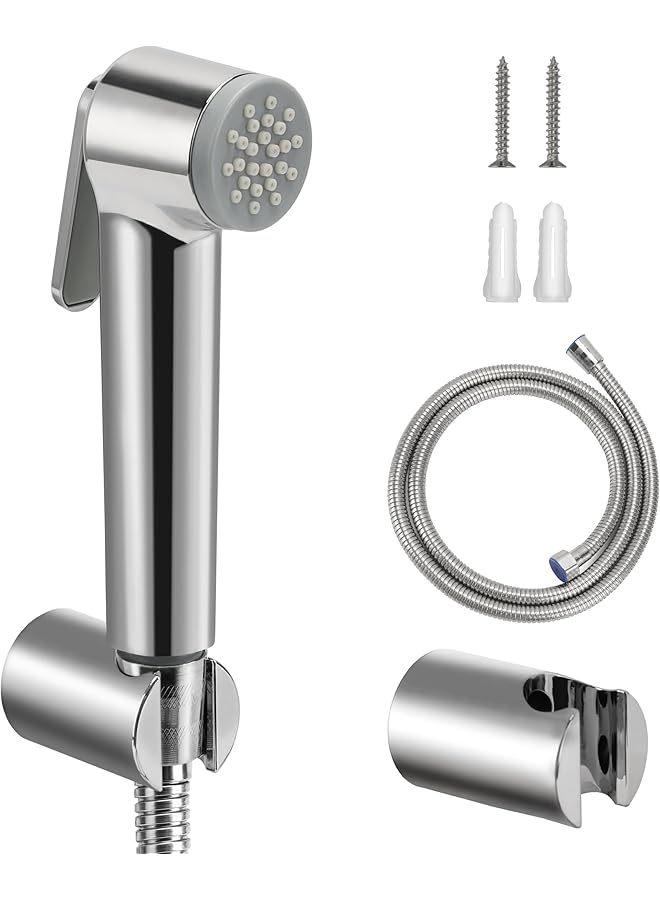 The Bros Bidet Sprayer for Toilet Wall Mounted High Pressure Bidet Sprayer for Personal Hygiene Toilet Cleaning Bathroom Pet Bath - Image 1