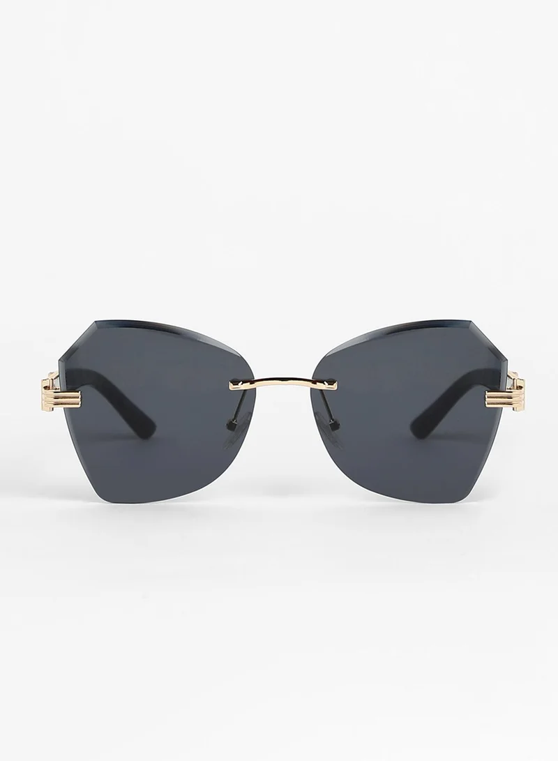 Haute Sauce The Opulent Rimless Geometrical Sunglasses