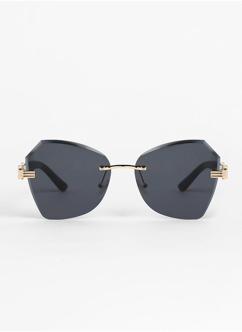 Haute Sauce - The Opulent Rimless Geometrical Sunglasses - Image 1