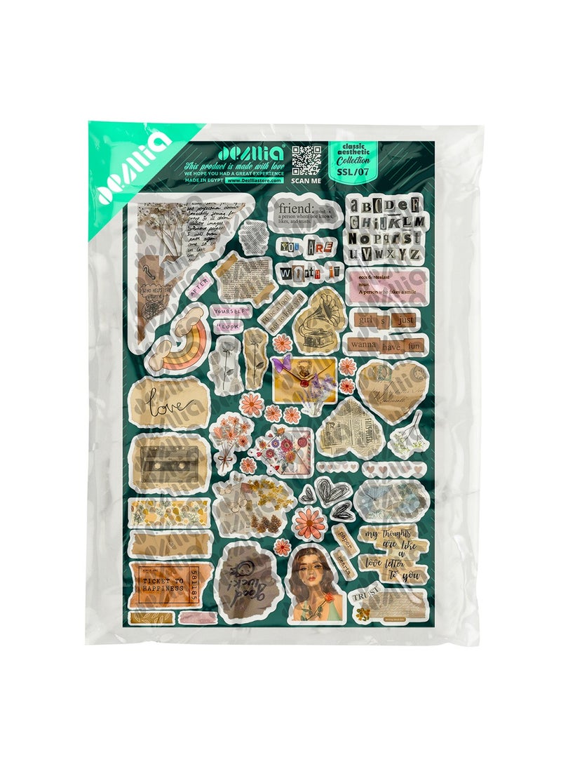 Dezllia - Laptop Stickers - SSL/07 - Classic Aesthetic Collection - For Laptop Phone Computer - Image 1