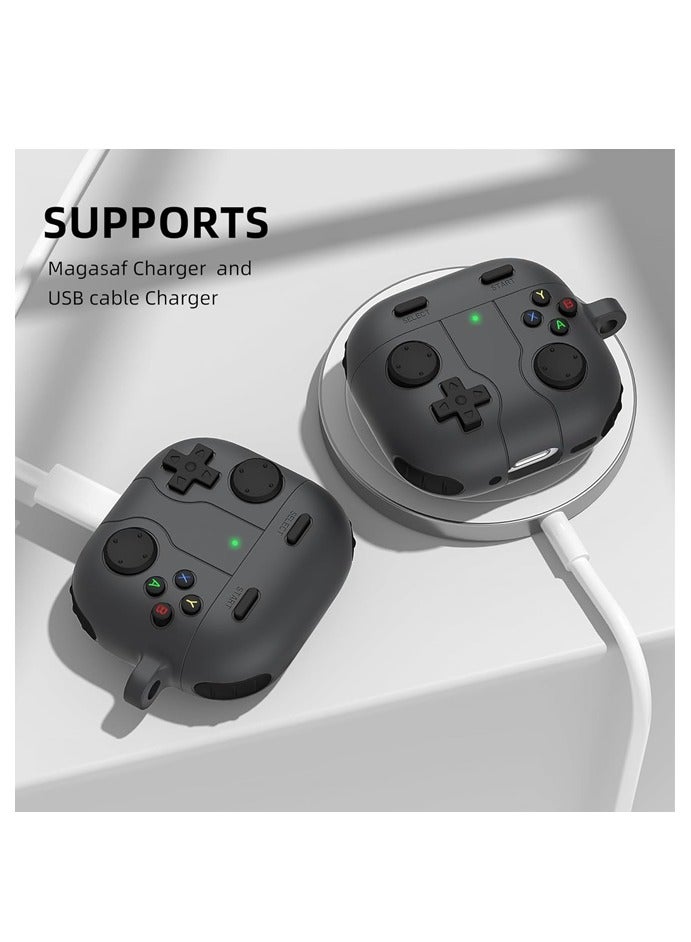 حافظة ألعاب لجهاز AirPods من الجيل الرابع، حافظة سيليكون واقية مقاومة للصدمات لجهاز Airpods4، غطاء حماية كامل من السقوط مع حلقة تثبيت - Image 5