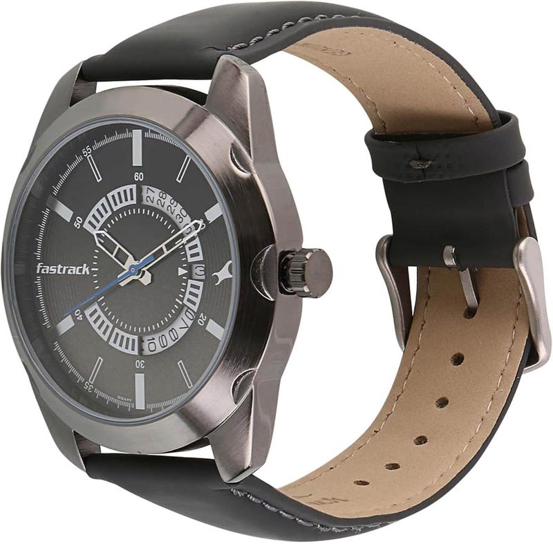 فاستراك ساعة فاستراك أنالوج للرجال بمينا أسود - 3123QL01 / 3123QL01 - Image 2