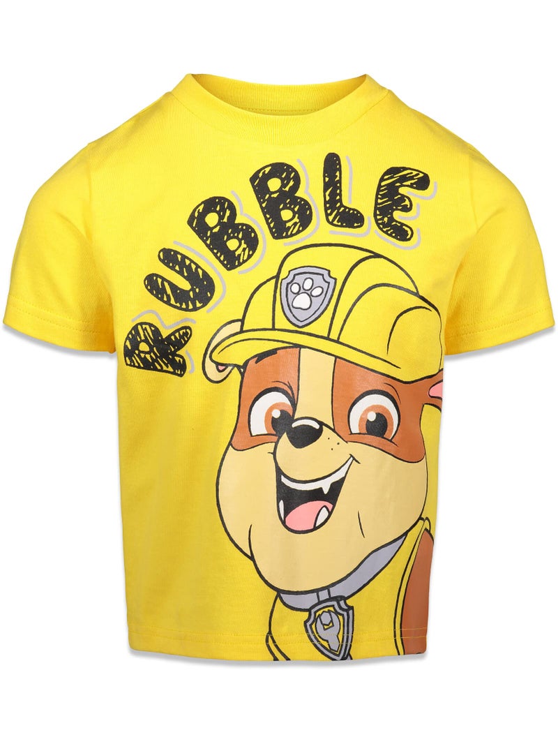 nickelodeon Paw Patrol Chase Marshall Rubble Rocky Toddler Boys 4 Pack T-Shirts Multicolor 3T - Image 4