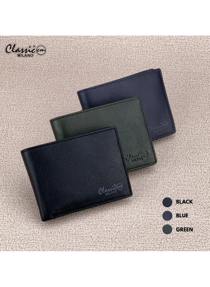 Classic Milano Black (CNH-7) Classic Milano Genuine Leather Wallet for Men – Slim Bifold Men’s Wallet with RFID Blocking, Multiple Card Slots – Stylish Mens Purse Wallets Gift for Husband, Father for Men | Best Price UAE