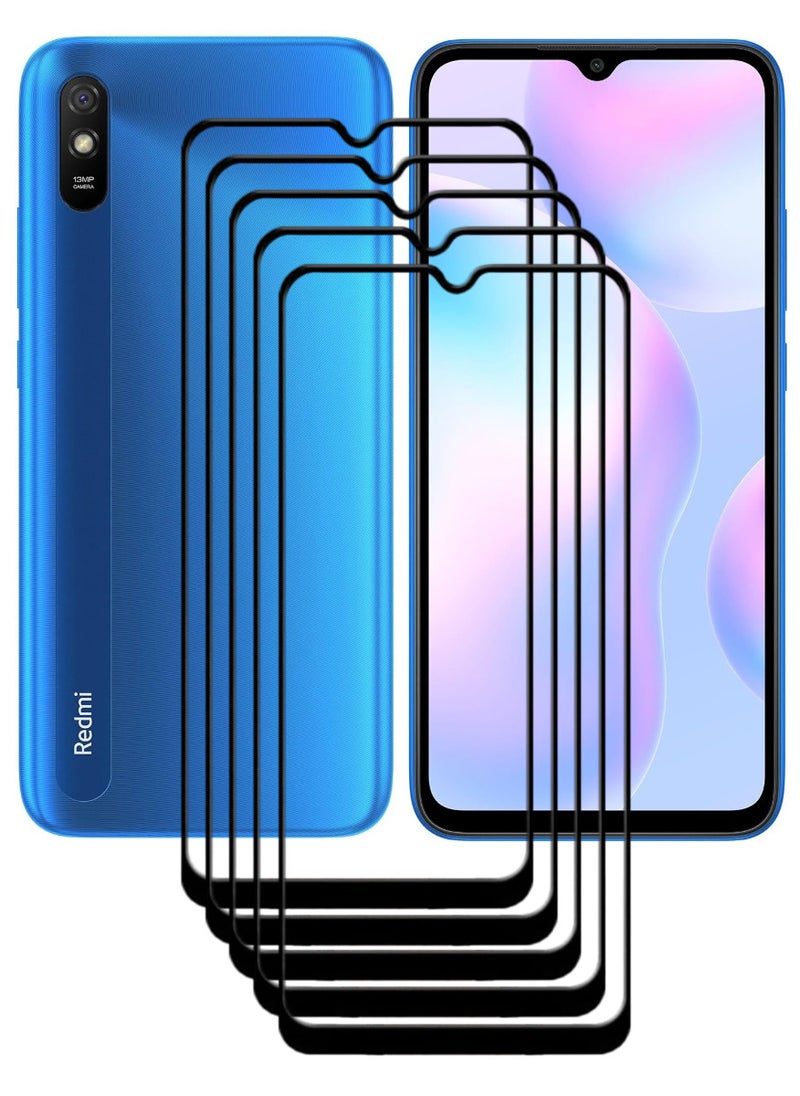 ACLIX 5 Pieces Antistatic ESD Dustproof Premium Quality High Definition Tempered Glass Screen Protector Designed For Xiaomi Redmi 9A - Image 1