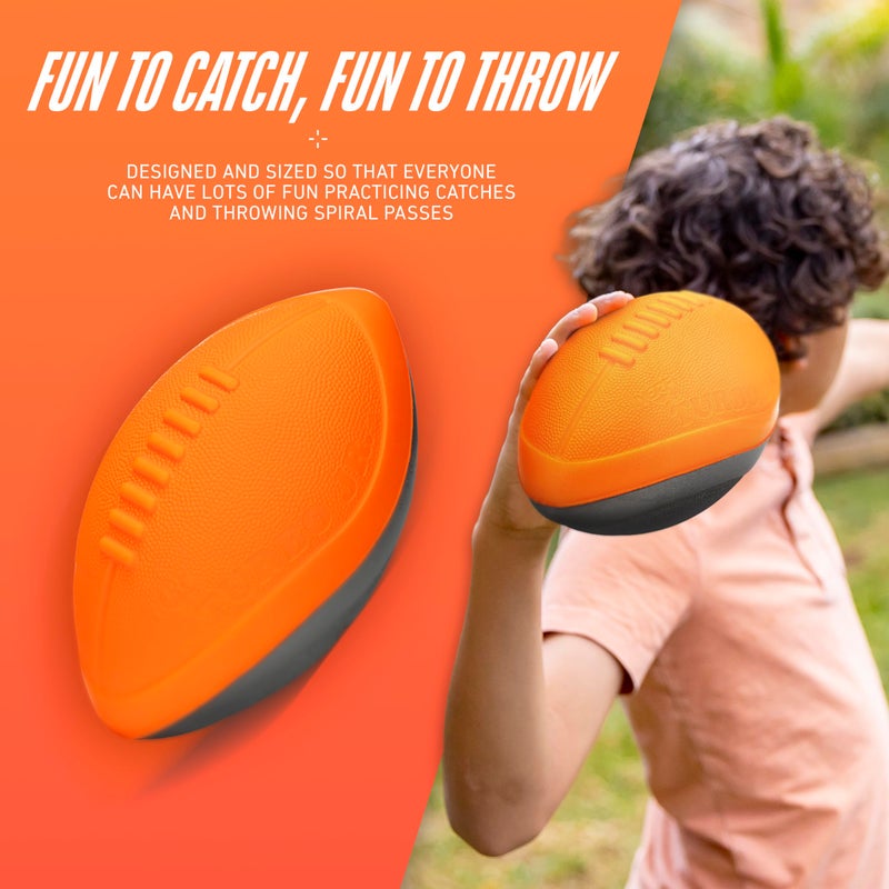 NERF Turbo Jr. Kids Foam Football - Classic Foam Football for Kids - Indoor + Outdoor Soft Foam Ball - Kids Mini Soft Foam Ball - NERF Toy Football for Kids - Easy Throw + Catch Youth Football - Image 3