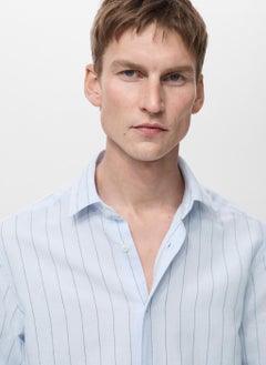 Mango Man Pinstripe Regualr Fit Shirt  - Image 4