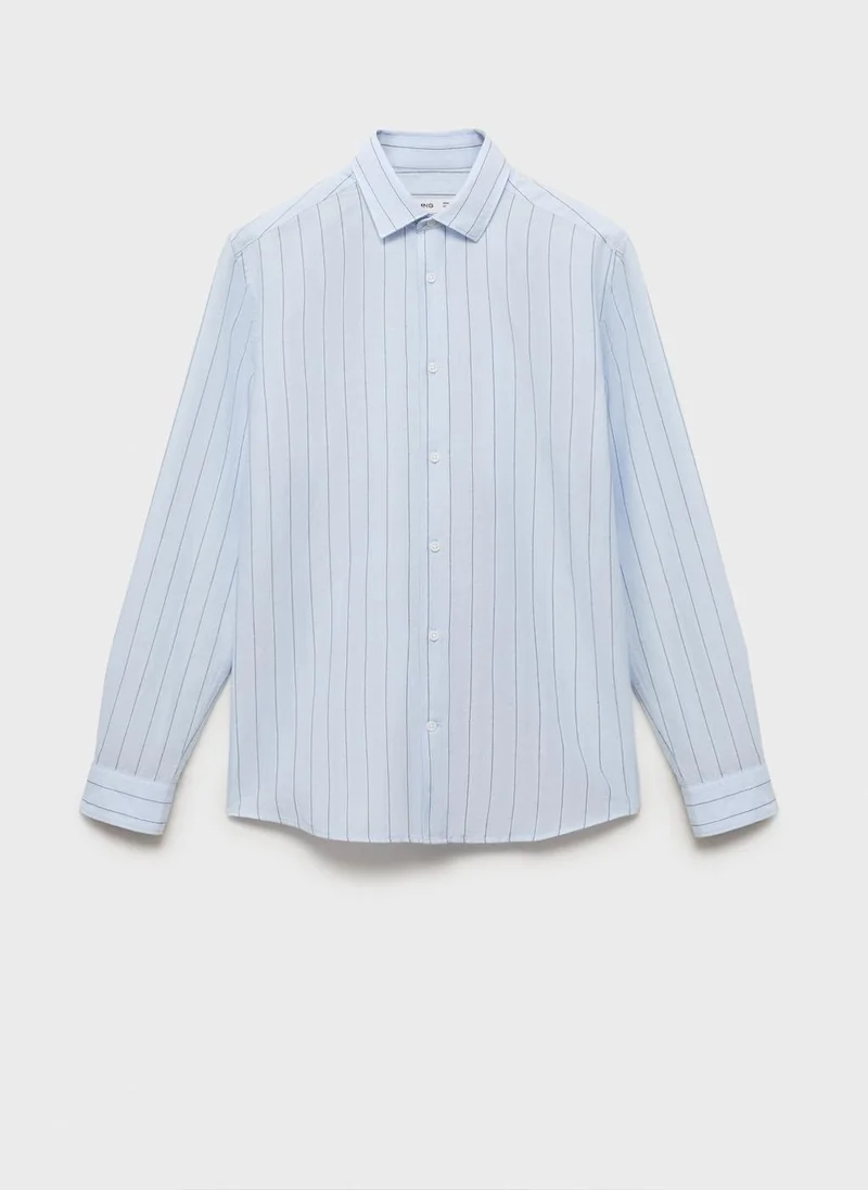 Mango Man Pinstripe Regualr Fit Shirt