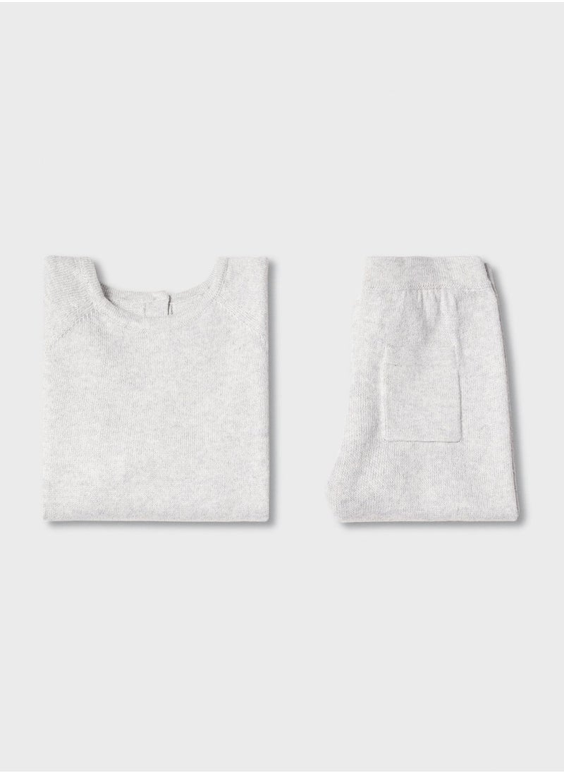MANGO - Infant Knitted Culotte Trousers - Image 1