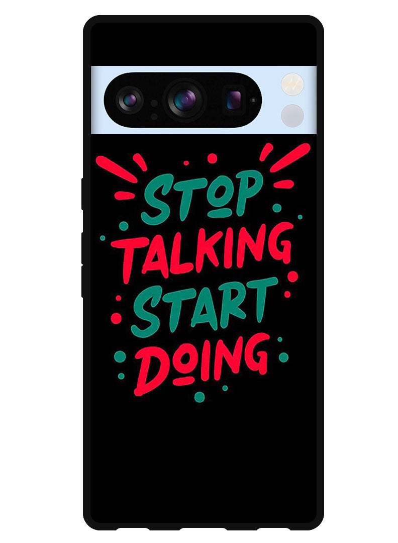 Theodor Protective Case Anti Scratch Shock Proof Bumper Cover For Google Pixel 8 Pro Stop Talking - Image 1