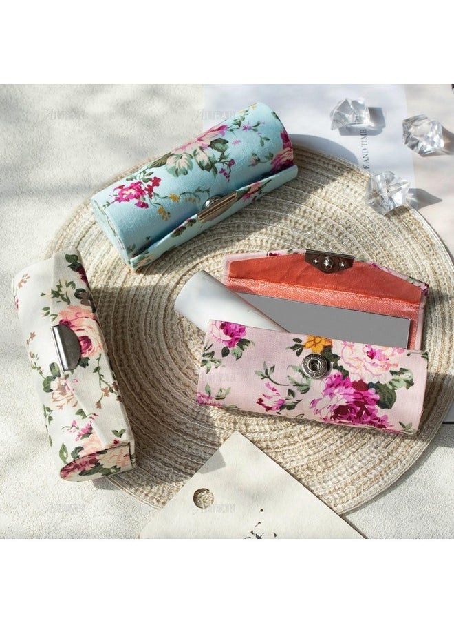 AUEAR - , 4 Pack Floral Lipstick Case With Mirror For Purse Travel Lipstick Holder Case - Image 1