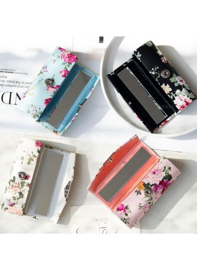 AUEAR - , 4 Pack Floral Lipstick Case With Mirror For Purse Travel Lipstick Holder Case - Image 1