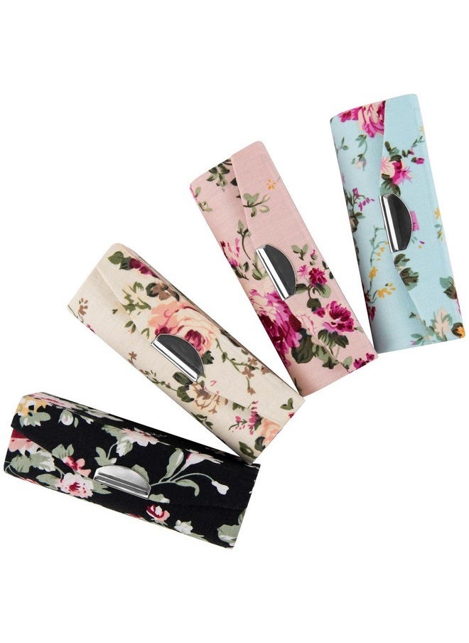 AUEAR - , 4 Pack Floral Lipstick Case With Mirror For Purse Travel Lipstick Holder Case - Image 1