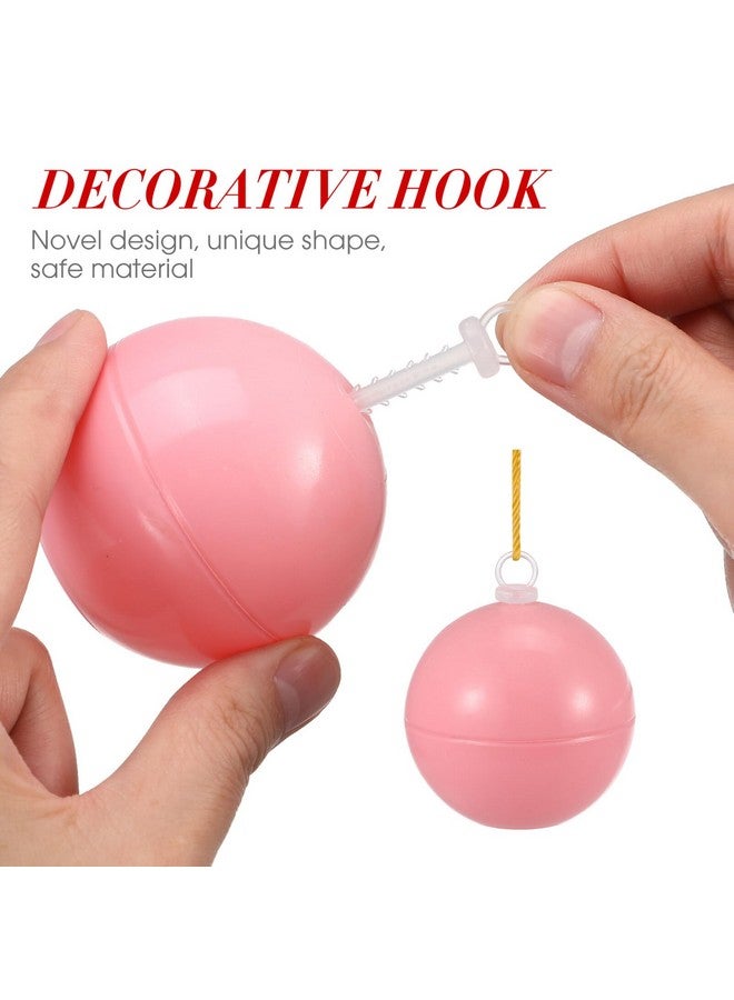 Cabilock Christmas Foam Ornaments Hanger Caps: 100pcs Foam Ball Snap Locking String String Precut Hanging Ropes Precut Hanging Ropes Fasteners for Christmas Tree Ornament Supply - Image 4