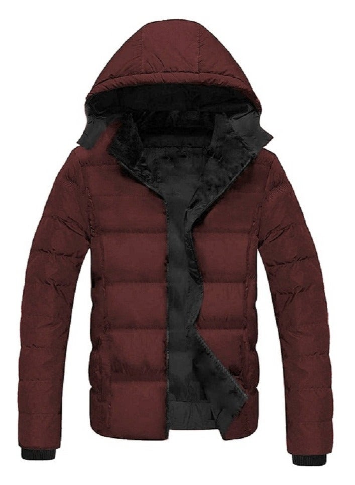 general Zip Up Bomber Jacket with Removable Hood - Image 3