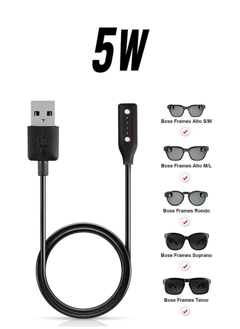STAUD - Charger Cable for Bose Frames Audio Sunglasses Replacement USB Charging Cord Accessories for Bose Frames Alto S/M M/L Bose Frames Rondo Bose Frames Soprano Bose Frames Tenor - Image 1
