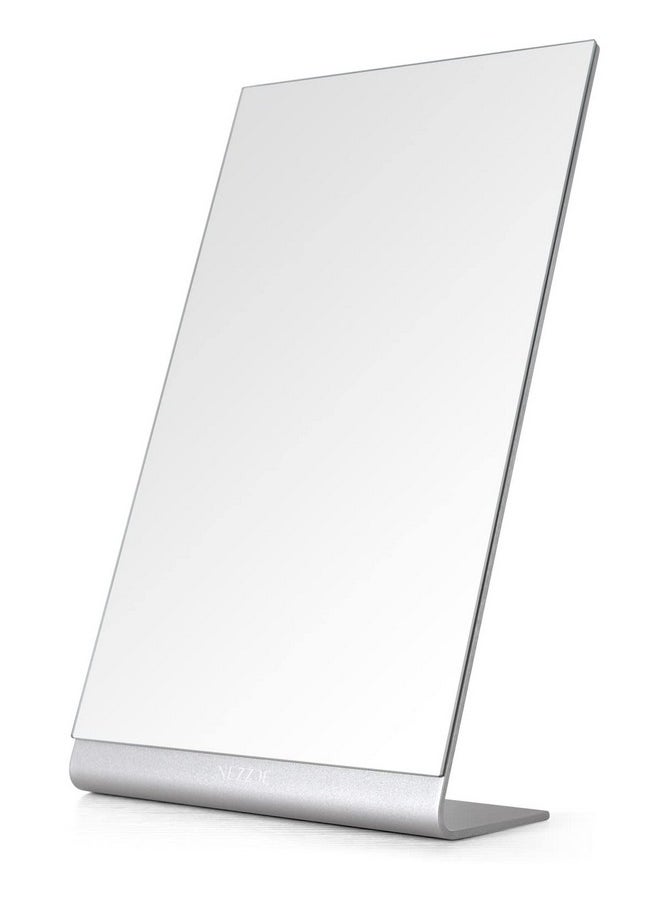 NEZZOE Modern Makeup Mirror 12 Length Aluminum Desk Mirror Vanity Mirror For Counter Bedroom Bathroom Dorm  - Image 1