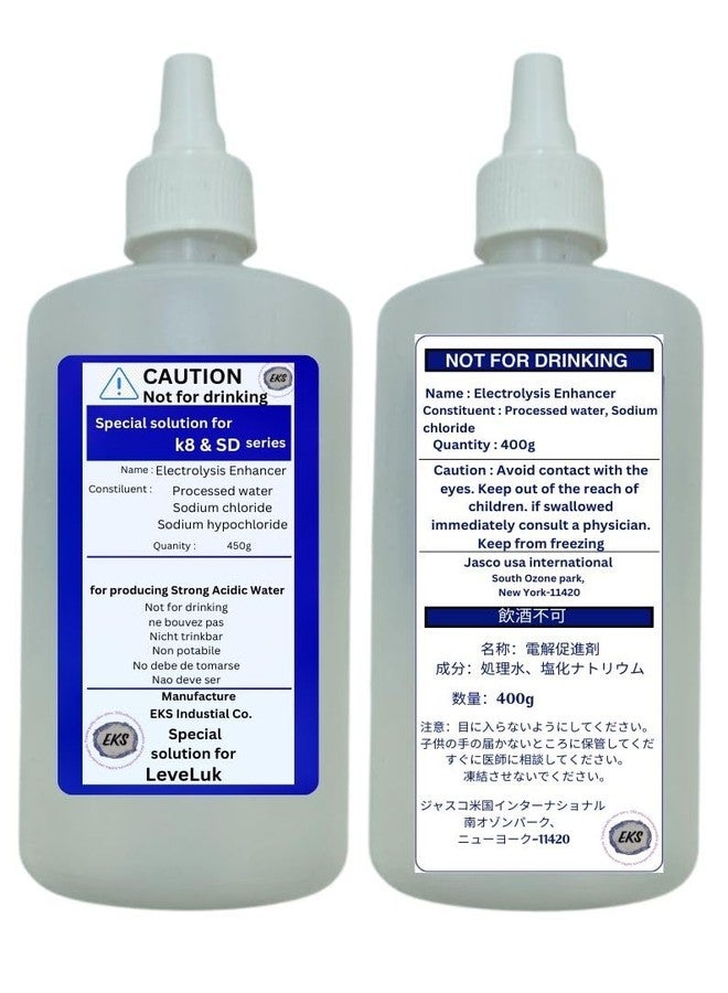 NOVAL Electrolysis Enhancer Liquid 6 pcs of 400 ml Bottls | for Ionizing Machines Compatible with Select Ionizer Models | with FREE 12 pcs Cleaning powders | and 2 Spout Bottles - Image 4