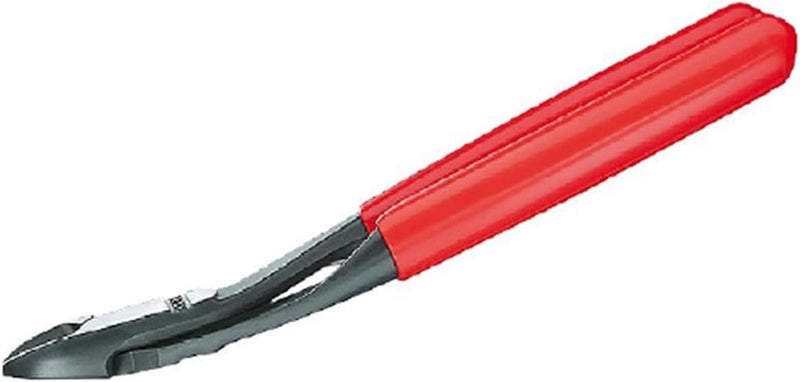 KNIPEX كماشة كنيبيكس ذات الرافعة العالية للقطع القطري، 250 مم، أسود مطلي بالأترامنت مع تغليف بلاستيكي - Image 1