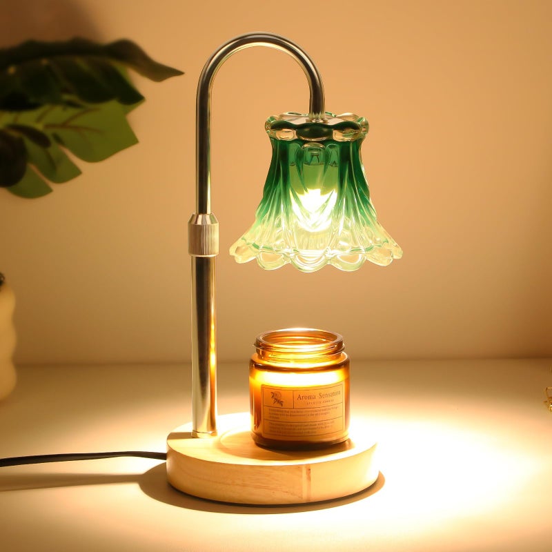 GEEZO Fragrance Candle Warmer Lampï¼ŒElectric Candle Warmer with Timer & Dimmerï¼ŒMom Christmas Birthday Gifts for Women, House Warming Gifts New Home Bedroom Decor - Image 1