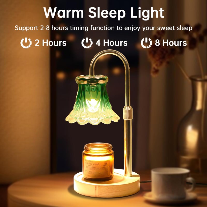 GEEZO Fragrance Candle Warmer Lampï¼ŒElectric Candle Warmer with Timer & Dimmerï¼ŒMom Christmas Birthday Gifts for Women, House Warming Gifts New Home Bedroom Decor - Image 3