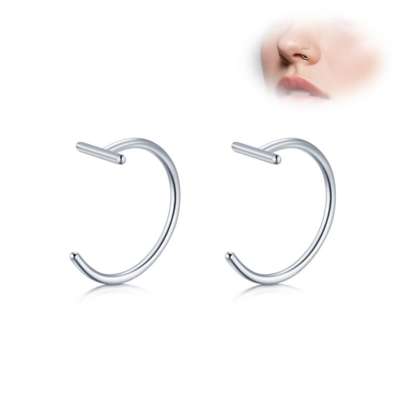 D.Bella Fake Lip Ring Faux Nose Piercing Ear Cuff Clip On Non Piercing Helix Cartilage Earrings Jewelry Adjustable For Women Men - Image 3