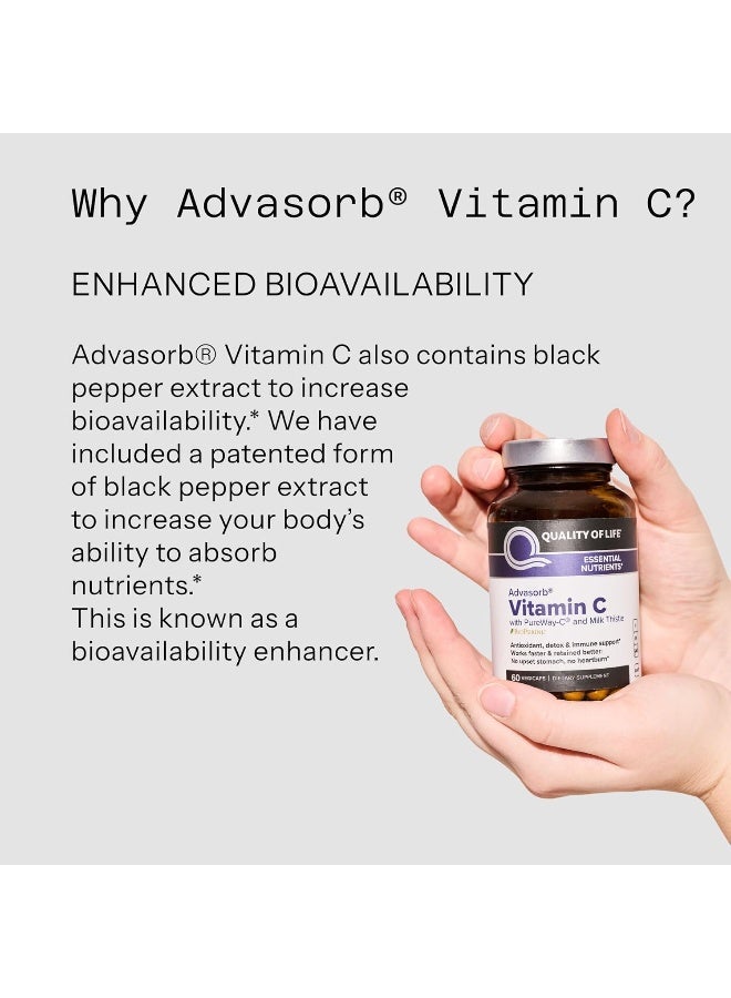 Quality of Life Vitamin C Supplement with Milk Thistle for Adults - Image 4