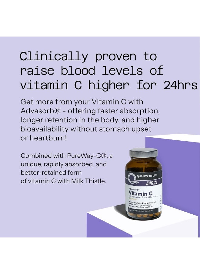 Quality of Life Vitamin C Supplement with Milk Thistle for Adults - Image 5