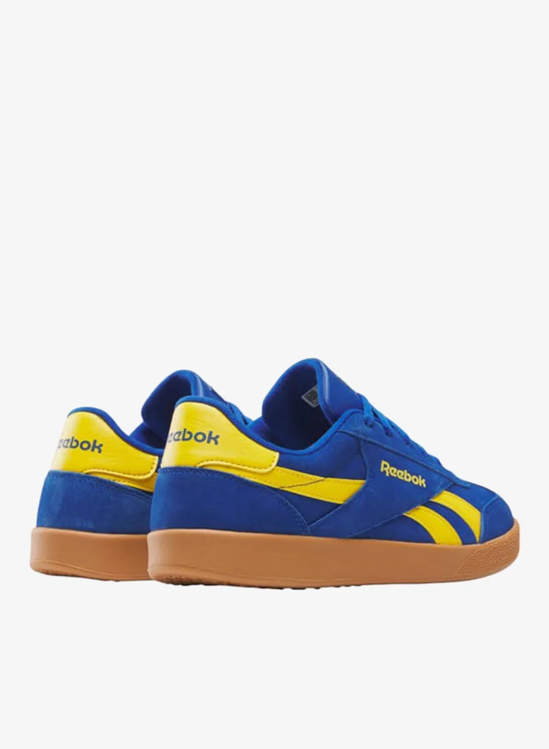 Reebok Mens's Panelled Sneakers with Lace-Up Closure - SMASH EDGE