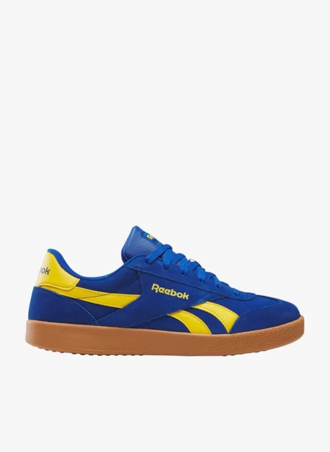 Reebok Mens's Panelled Sneakers with Lace-Up Closure - SMASH EDGE