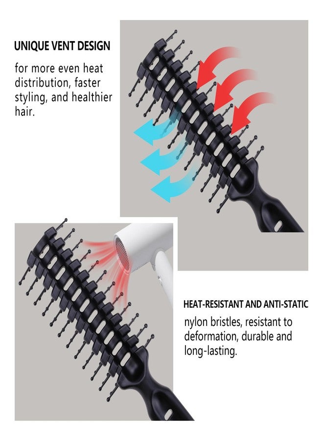 PERFEHAIR Vented Hair Brush - Quick Blow Drying, Lightweight, Detangles & Styles, Ideal for Men, Women with Fine & Medium-Length Hair, Perfect for Travel & Daily Use - Image 5