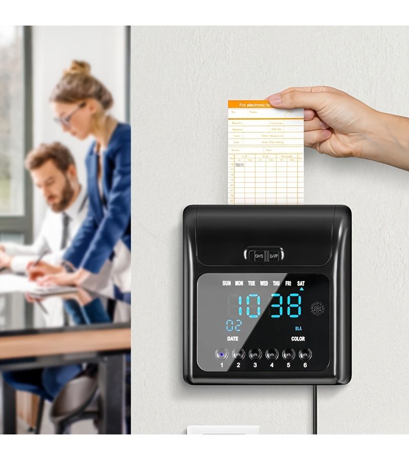 200 Pcs Monthly Employee Time Cards Dual Sided Punch Card System With Orange Blue Grid Attendance Tracker For Offices Schools Factories Supermarkets Durable Paper Time Tracking Sheets For Daily Hours Recording And Payroll Tracking - Image 4