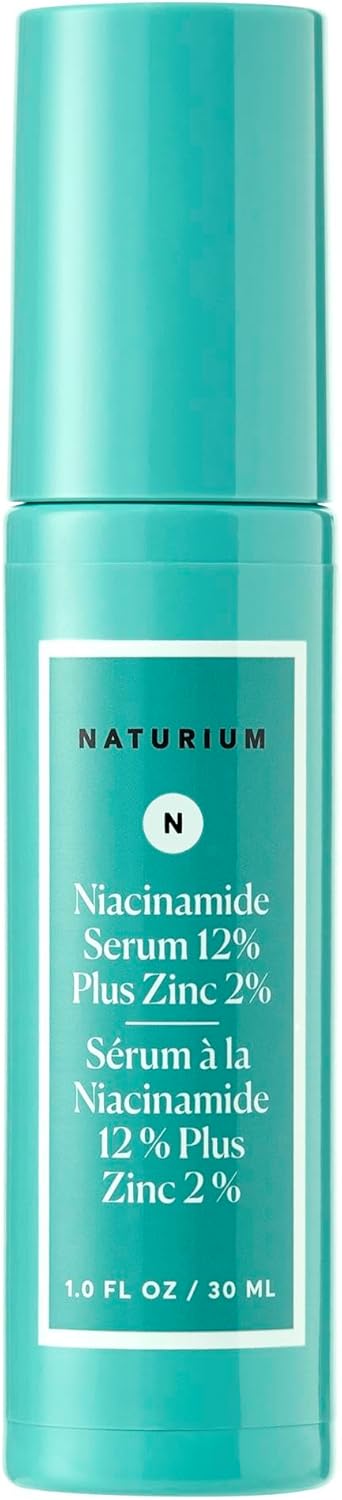 Naturium Niacinamide Face Serum 12 Plus Zinc 2 Skin Complexion Treatment Pore Minimizer with Hyaluronic Acid Vitamin E 10 FL OZ 30 ML
