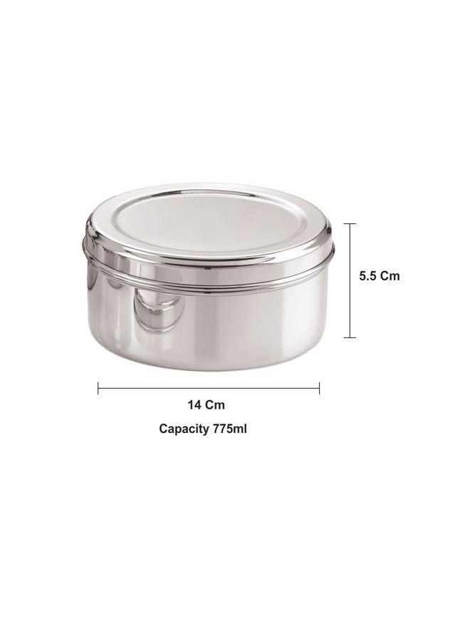 neelam SPDB009P Stainless Steel Puri Dabba- 775 ml,1 piece, Silver - Image 5