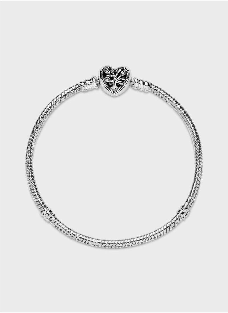 PANDORA Pandora Moments Family Tree Heart Chain Bracelet - Image 4