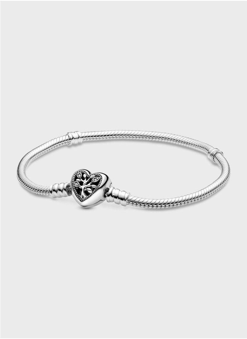 Pandora Moments Family Tree Heart Chain Bracelet - Image 1