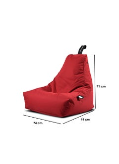 Extreme Lounging Extreme Lounging® - Original Mini Bean Bag for kids - Made in UK - Premium Quality Double Stitched Bean Bag - UV Protected & Waterproof - Small BeanBags Chair - Ideal for Indoor & Outdoor Use - Red  - Image 2