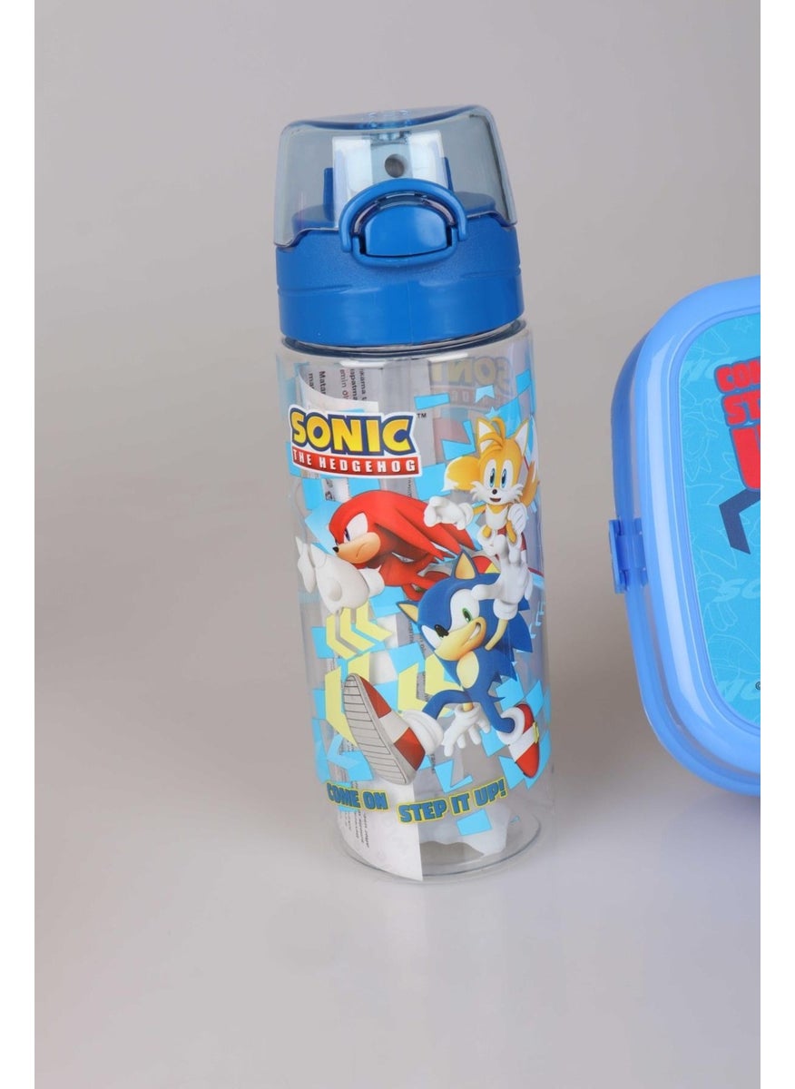 SONIC - Licensed 2-Layer Lunch Box and 500 ml Tritan Water Bottle Set of 2 - Image 1