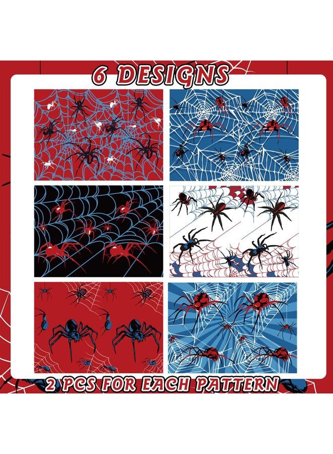 Sinload 12 Sheets Spider Wrapping Paper Spider Webs Gift Wrap Paper Bulk for Birthday Party Gifts Wrapper DIY Craft, 19.7 x 27.6 Inches - Image 4