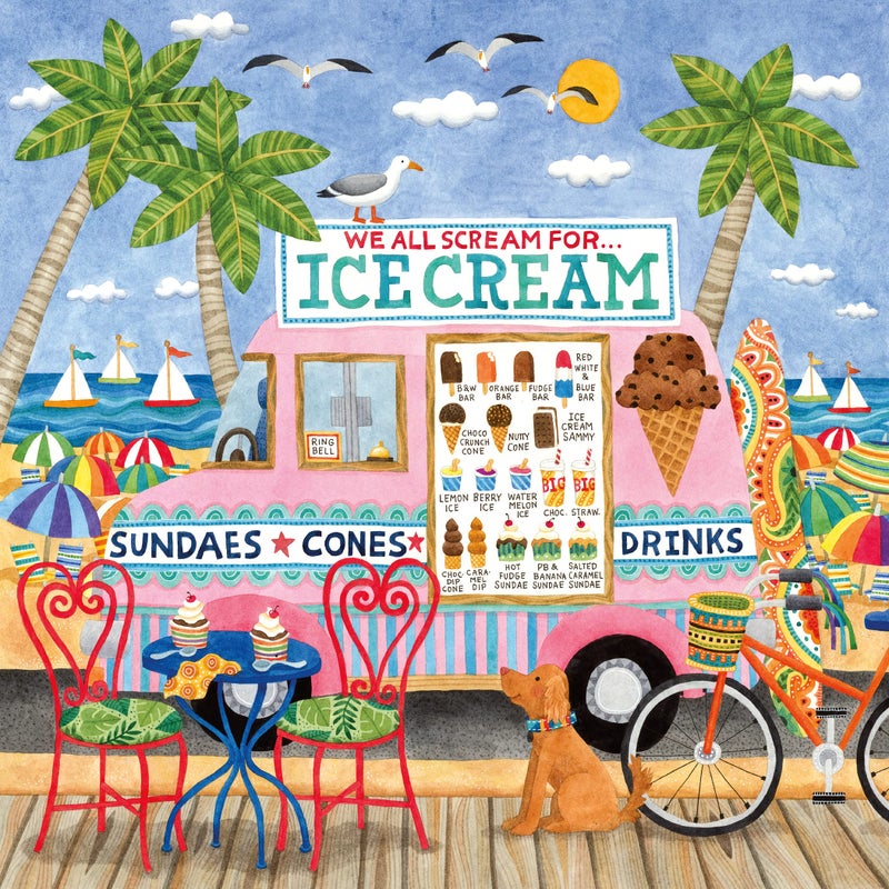 Ceaco - Food Trucks - Ice Cream Truck II - 500 Piece Jigsaw Puzzle - Image 1