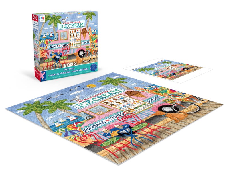 Ceaco - Food Trucks - Ice Cream Truck II - 500 Piece Jigsaw Puzzle - Image 4