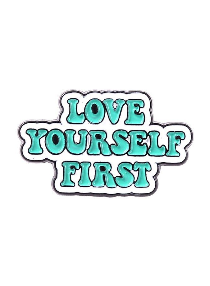 إعادة الصياغة 4 قطع دبابيس/دبابيس/شارات تحفيزية على شكل مينا على شكل مينا للسترات وحقائب الظهر والحقائب والقبعات ولوحات الدبابيس | التعبير عن الذات والإلهام والطاقة الإيجابية | صغيرة - Image 3