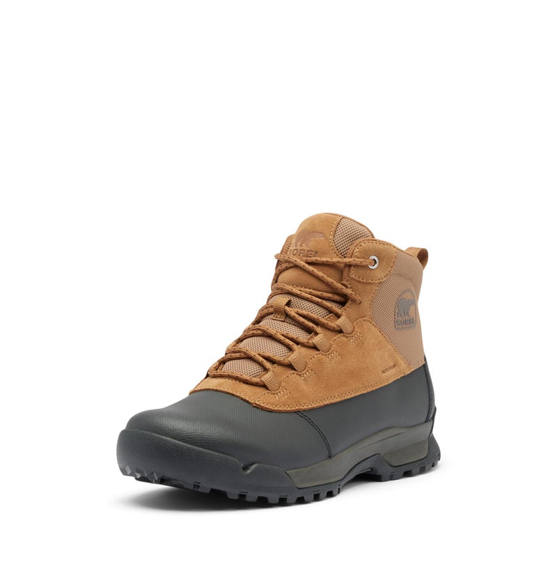SOREL Men's Buxton Lite Lace Plus Waterproof Boot - Elk, Black - 9 - Image 1