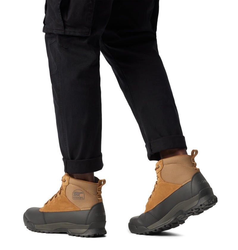 SOREL Men's Buxton Lite Lace Plus Waterproof Boot - Elk, Black - 9 - Image 2