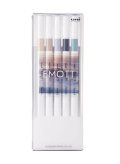 Uniball 5-Piece Emott Fineliners 0.4mm Tip Nuance Colour Set  - Image 1